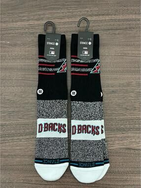 New MLB Arizona Diamondbacks Stance Socks - Mens large ( 2 pairs )